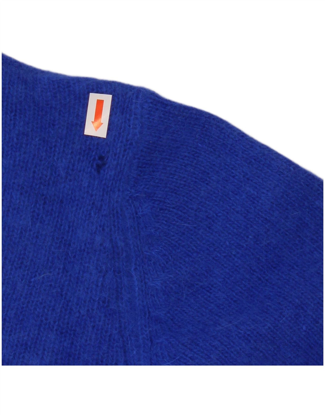 Sweter damski VINTAGE Crop Cardigan UK 10 Small Blue Wełna