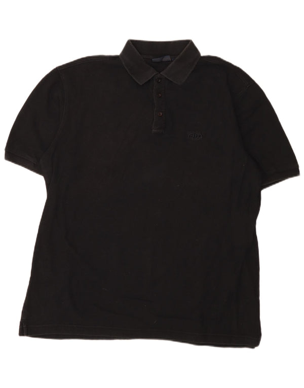 Męska koszulka polo Fila IT 54 XL, czarna, bawełniana