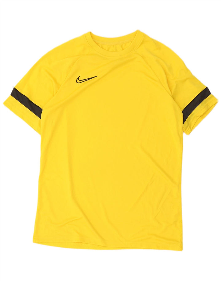 Męski T-shirt Nike Dri Fit, duży, żółty blok kolorów