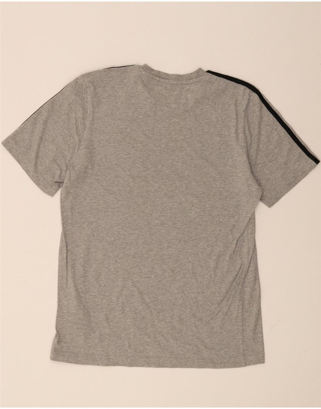 ADIDAS Mens T-Shirt Top Medium Grey Cotton