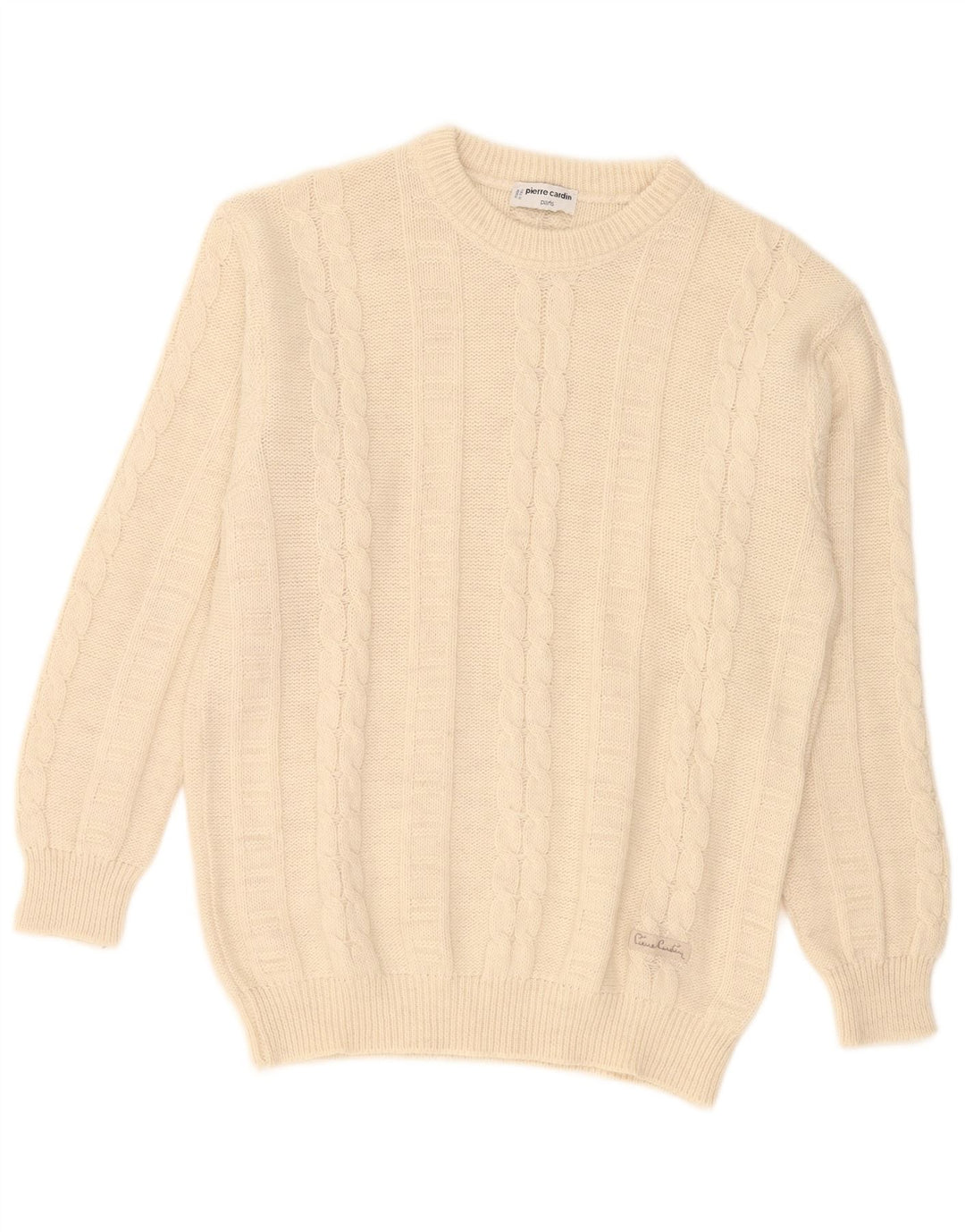 Męski sweter Pierre Cardin z dekoltem w łódkę, duży, beżowy