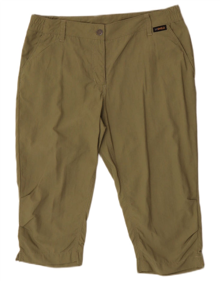 Damskie bermudy Jack Wolfskin UK 10 Small W32 Khaki Poliamid