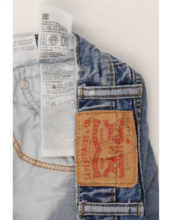 Męskie dżinsy Levi's 527 Bootcut W38 L29 Niebieska bawełna