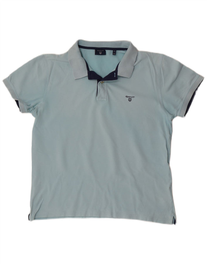 Męska koszulka polo Gant XL, niebieska, bawełniana