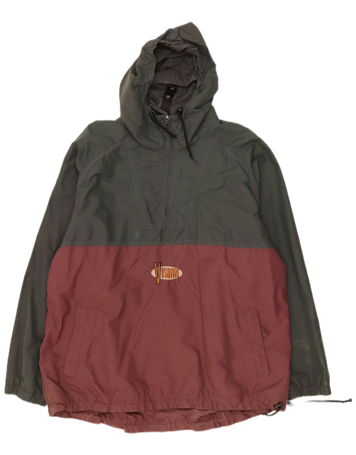 Męska kurtka przeciwdeszczowa Vision Street Wear UK 42 XL Khaki Colorblock