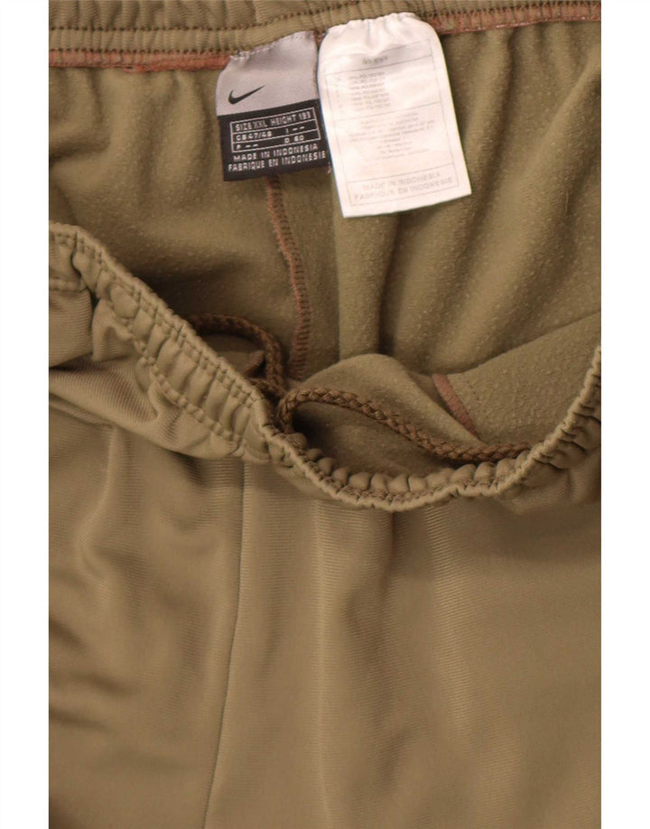 Męskie spodnie dresowe Nike, 2XL, khaki, poliester