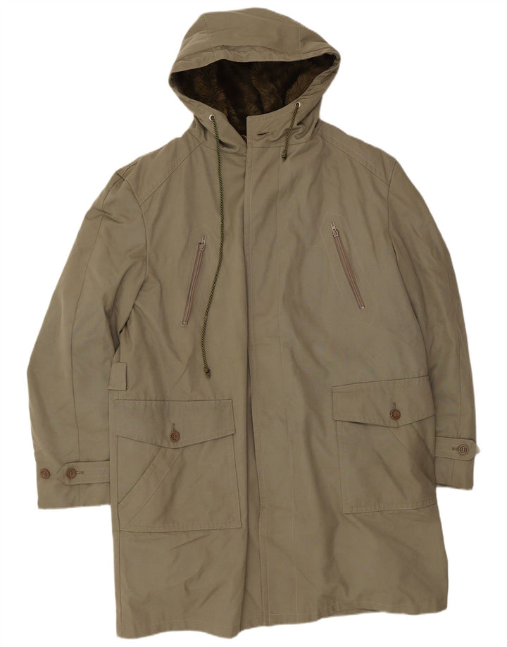 Męska kurtka parka z kapturem Formtreu UK 40, duża khaki