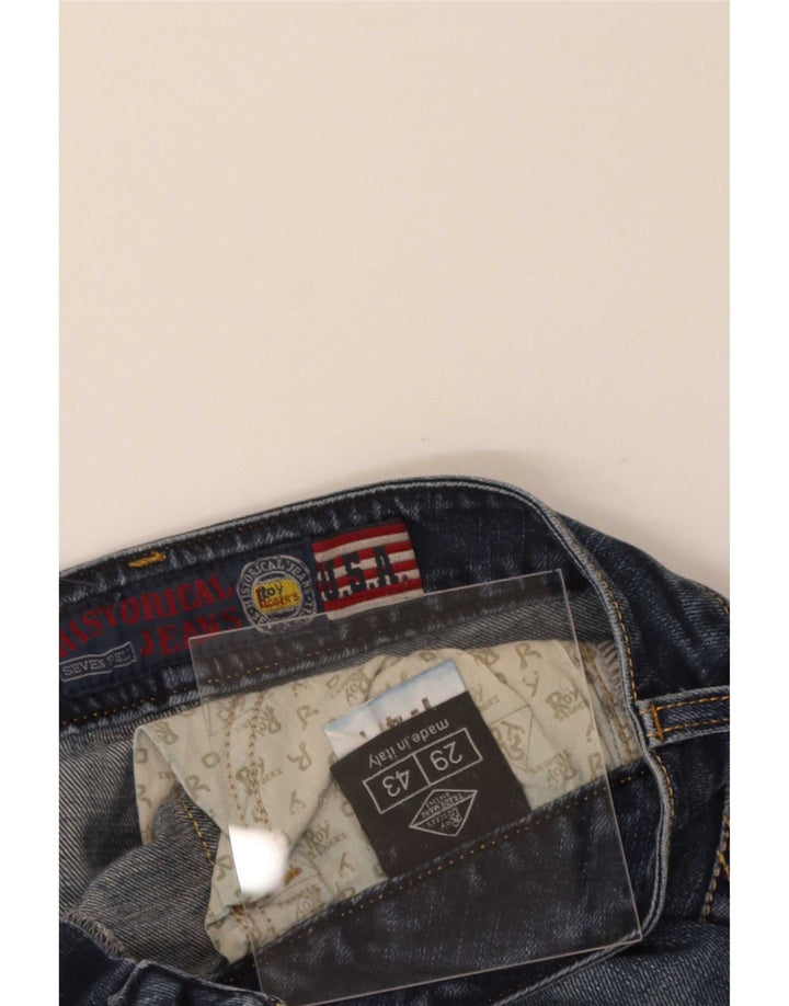 Damskie jeansy slim Roy Rogers W29 L27 Niebieskie bawełniane