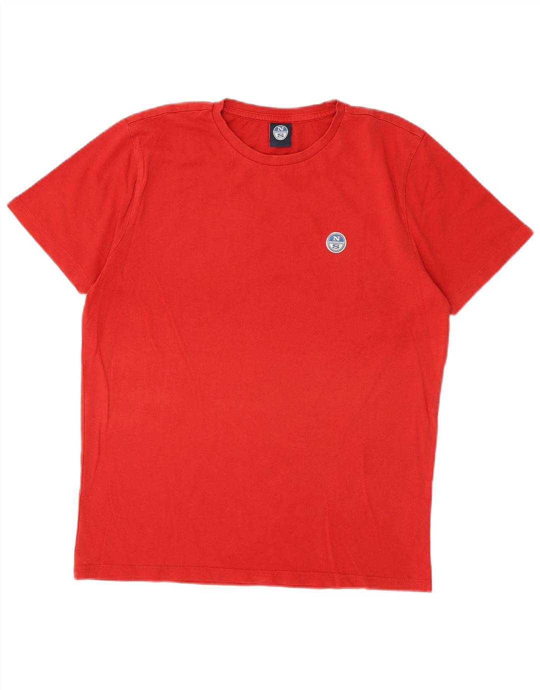 T-shirt męski North Sails, bawełniany, w kolorze średnio czerwonym