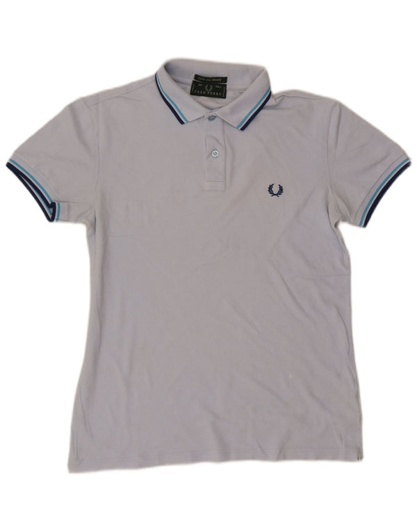Męska koszulka polo Fred Perry, bawełniana w średnie niebieskie paski