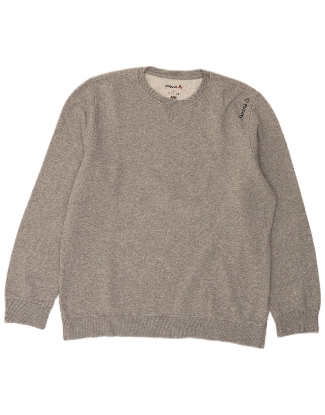 Męska bluza Reebok Sweter, duża, szara, nakrapiana bawełna