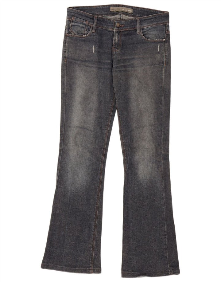 Damskie jeansy rozkloszowane Zara EU 38 Small W28 L31 Granatowe