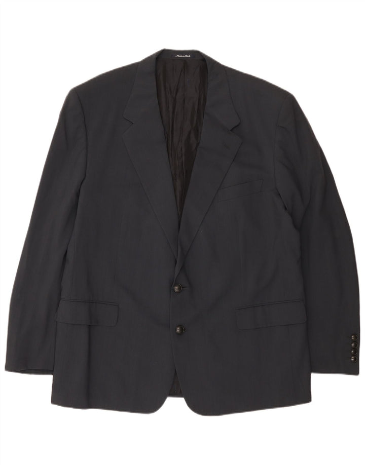 Męska marynarka zapinana na 2 guziki Yves Saint Laurent IT 56 3XL Szara wełna