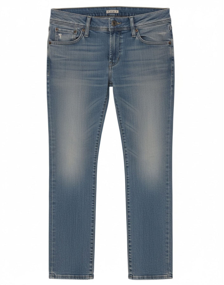 Diesel Damskie Matic Slim Jeansy W27 L32 Niebieskie bawełniane