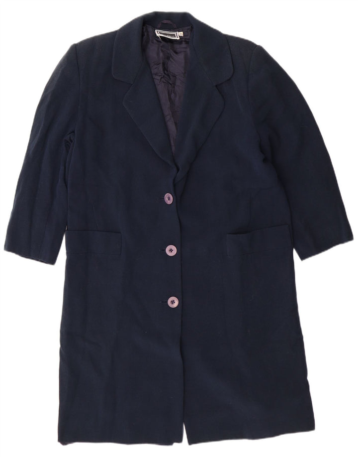 LUISA SPAGNOLI Damska marynarka zapinana na 3 guziki UK 14, średni granat