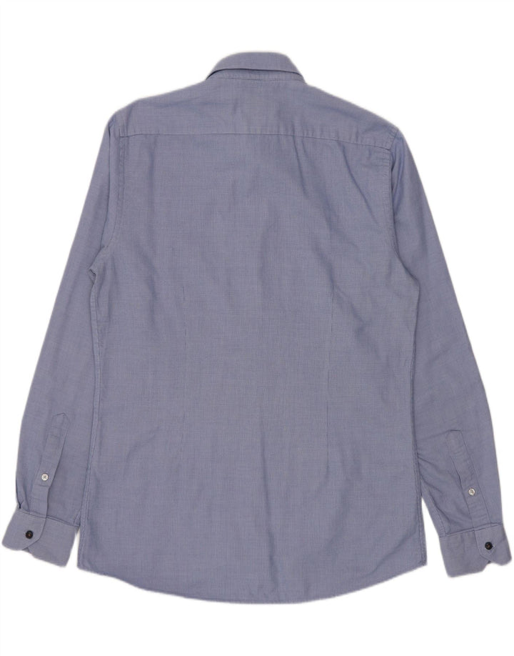 Koszula męska ZARA Slim Fit, bawełniana, w kolorze średniego błękitu
