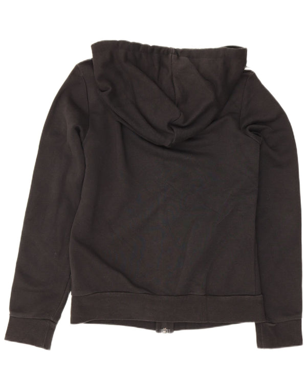 Damski sweter z kapturem i zamkiem błyskawicznym Adidas UK 4/6 XS Czarna bawełna