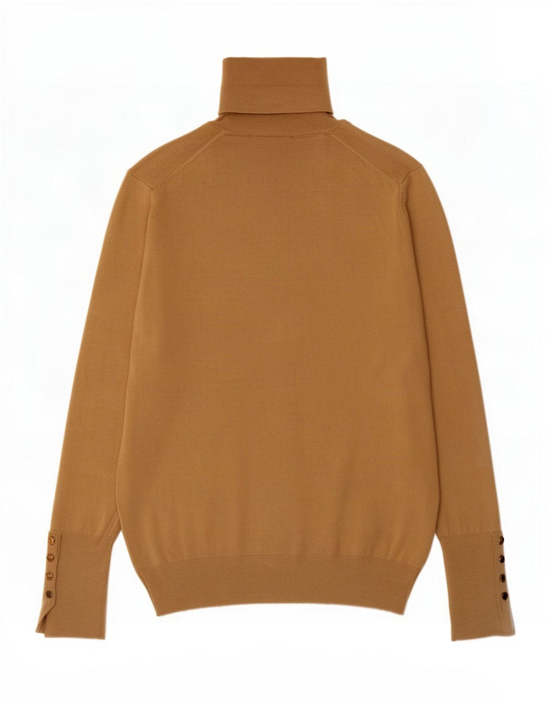Damski sweter z golfem Zara UK 12 Średni Beż Wiskoza