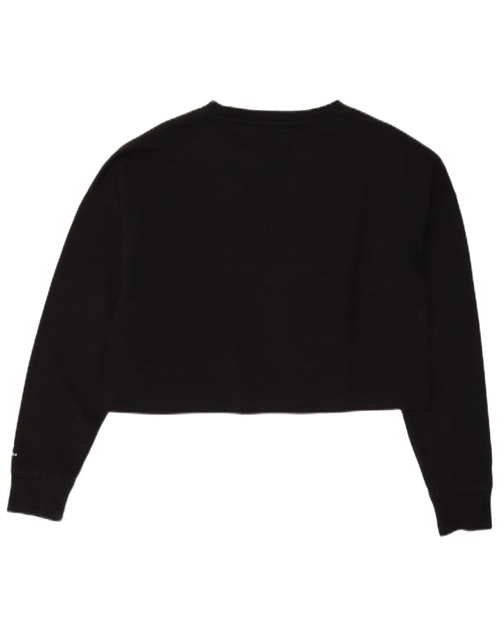 Damska bluza Converse Oversize Crop Graphic Jumper UK 14 Medium Black