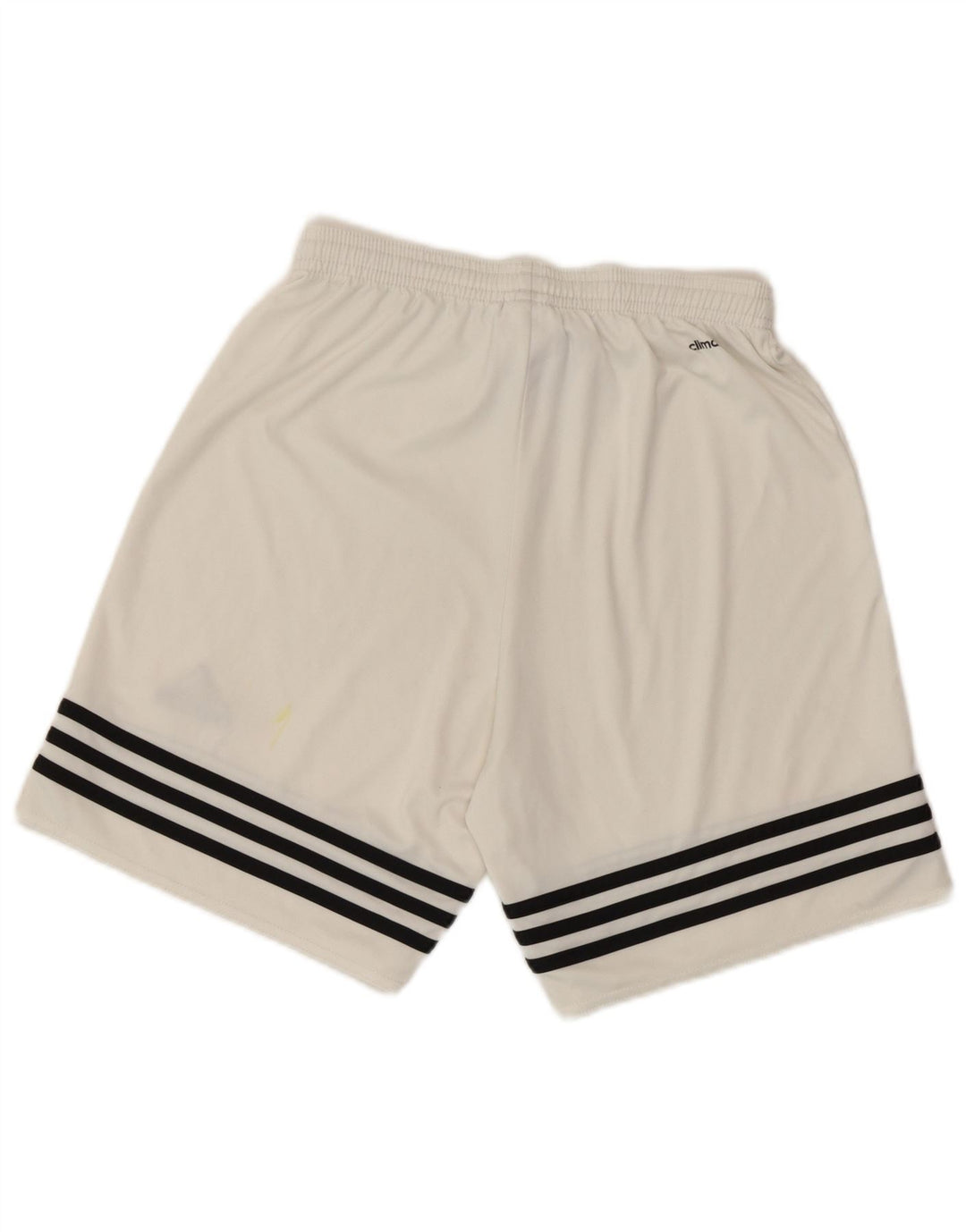 Męskie spodenki sportowe Adidas Climalite, małe, białe, poliestrowe