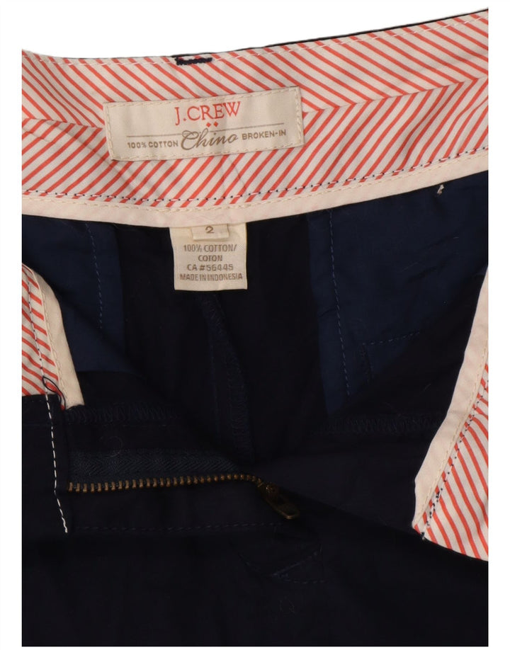 Damskie spodenki Chino J. CREW US 2 XS W29 Granatowe, bawełniane