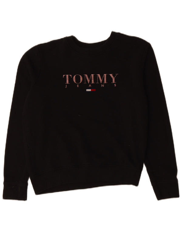 Damski sweter oversize TOMMY HILFIGER UK 10 Small Black