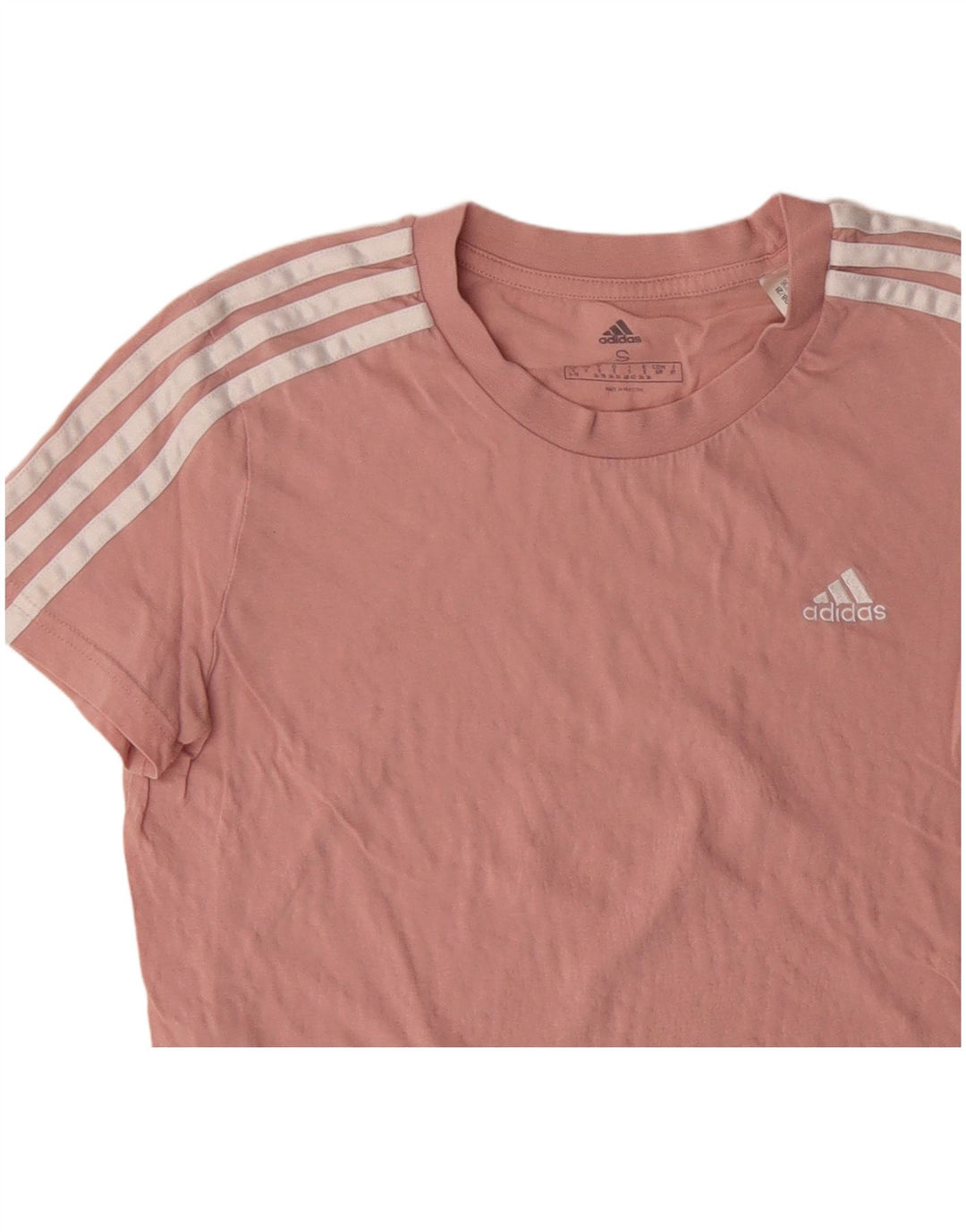 T-shirt damski ADIDAS Top UK 8/10 Mały, różowy, bawełniany