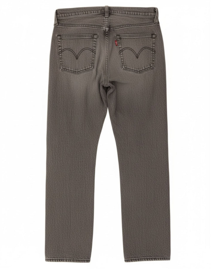 Damskie jeansy Levi's 501 Straight W27 L28 Szara bawełna