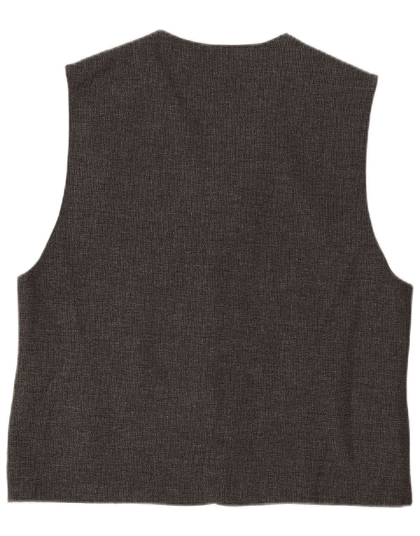 Vintage męska kamizelka 2XL szara wełna