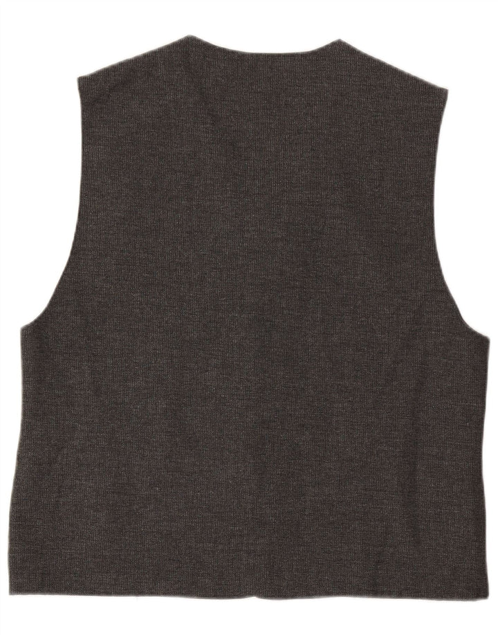 Vintage męska kamizelka 2XL szara wełna