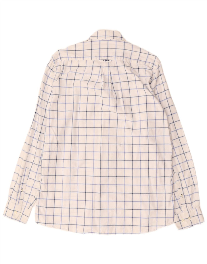 Crew Clothing Koszula męska w dużą białą kratkę, bawełniana