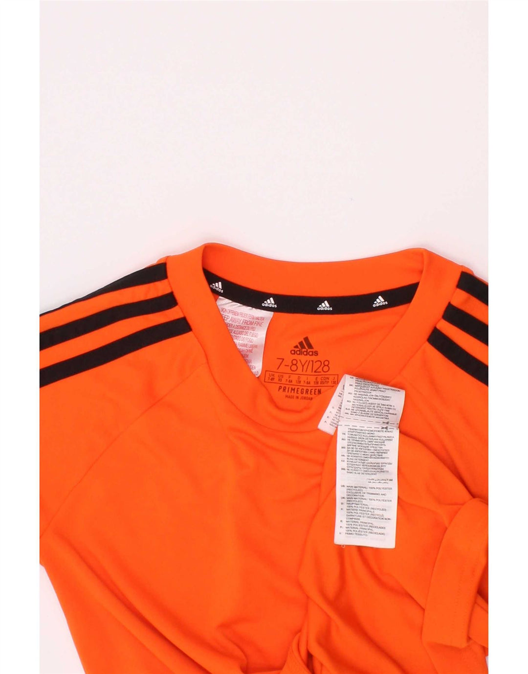 Chłopięca koszulka Adidas Aeroready Top 7-8 lat, pomarańczowy poliester