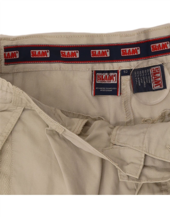 Męskie spodenki cargo SLAM IT 52 XL W38 Beżowa bawełna