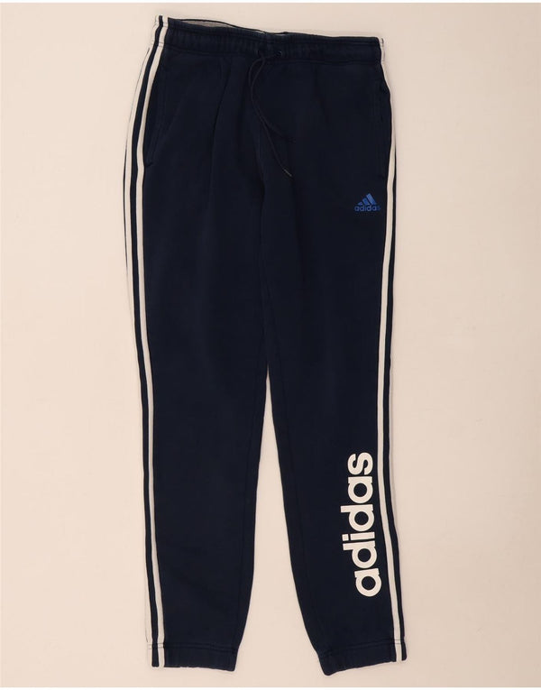 Adidas Womens Graphic Tracksuit Trousers Joggers UK 14 Medium Navy Blue