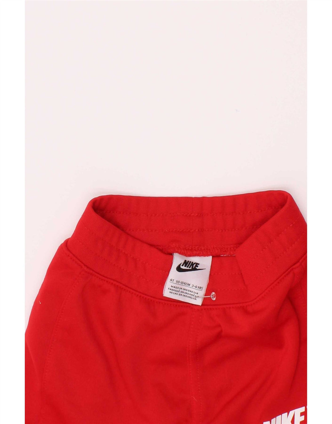 Chłopięce spodnie dresowe Nike Graphic 3-4 lata, czerwone, z blokami kolorów