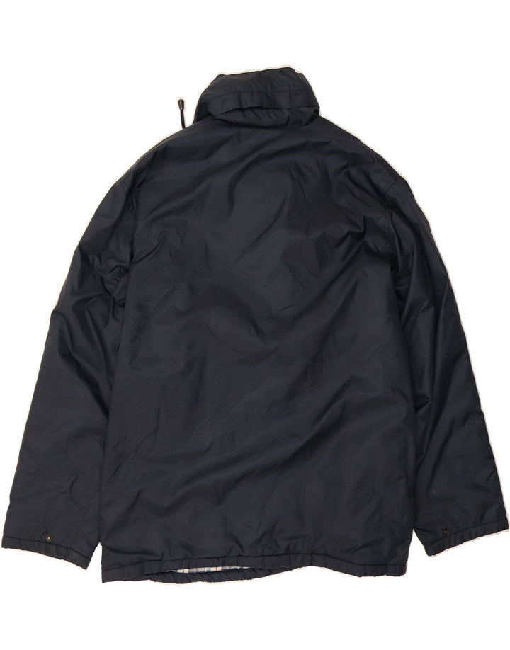 VINTAGE Mens Windbreaker Jacket UK 42 XL Navy Blue Polyamide Vintage Vintage and Second-Hand Vintage from Messina Hembry 