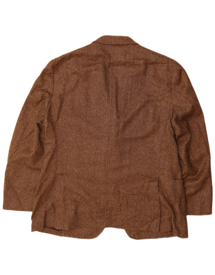 PETER MILLAR Męska marynarka zapinana na 2 guziki UK 40, duża brązowa