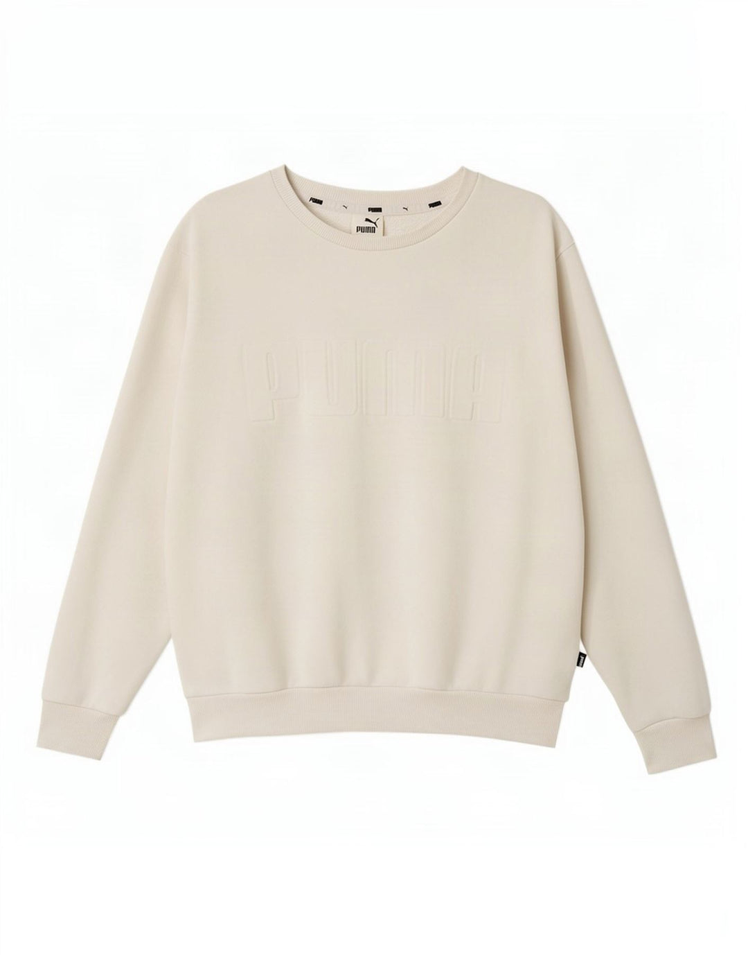 Damska bluza z grafiką Puma Jumper UK 16, duża, biała bawełna