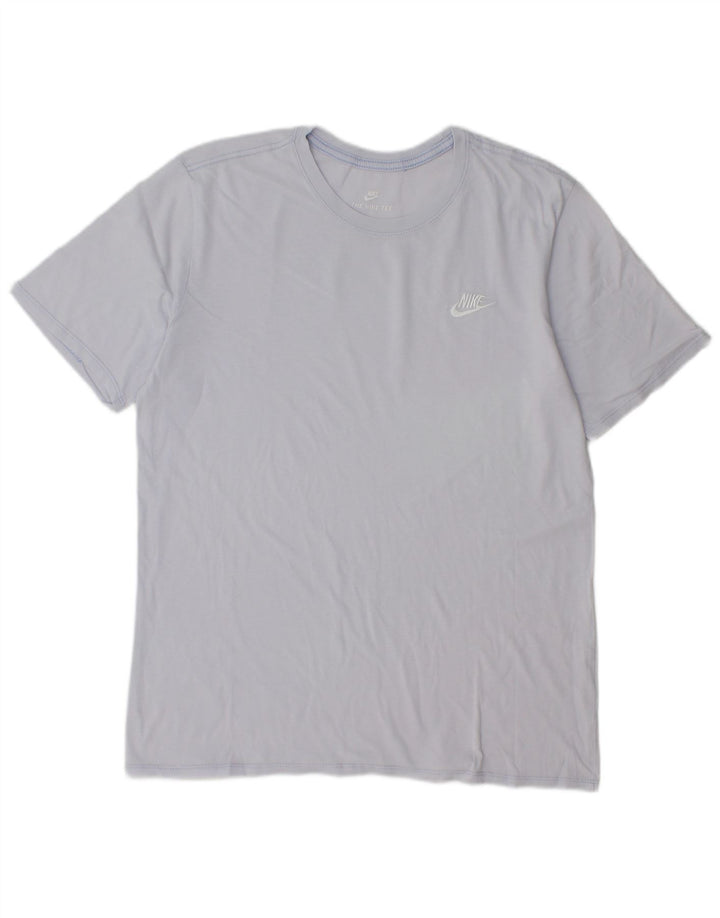 Męski T-shirt NIKE o sportowym kroju, duży, niebieski