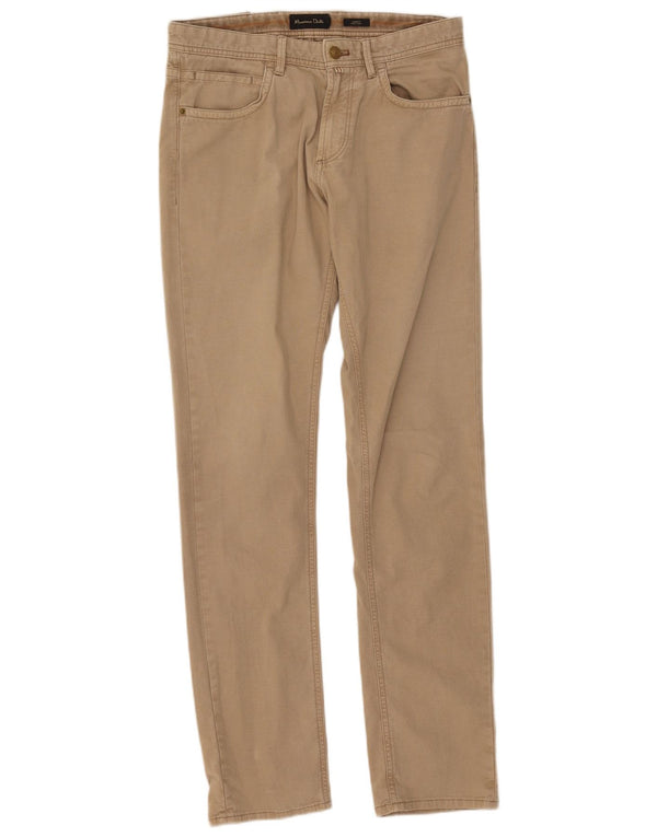 Spodnie męskie Massimo Dutti Slim Fit EU 38 Small W30 L32 Beżowe