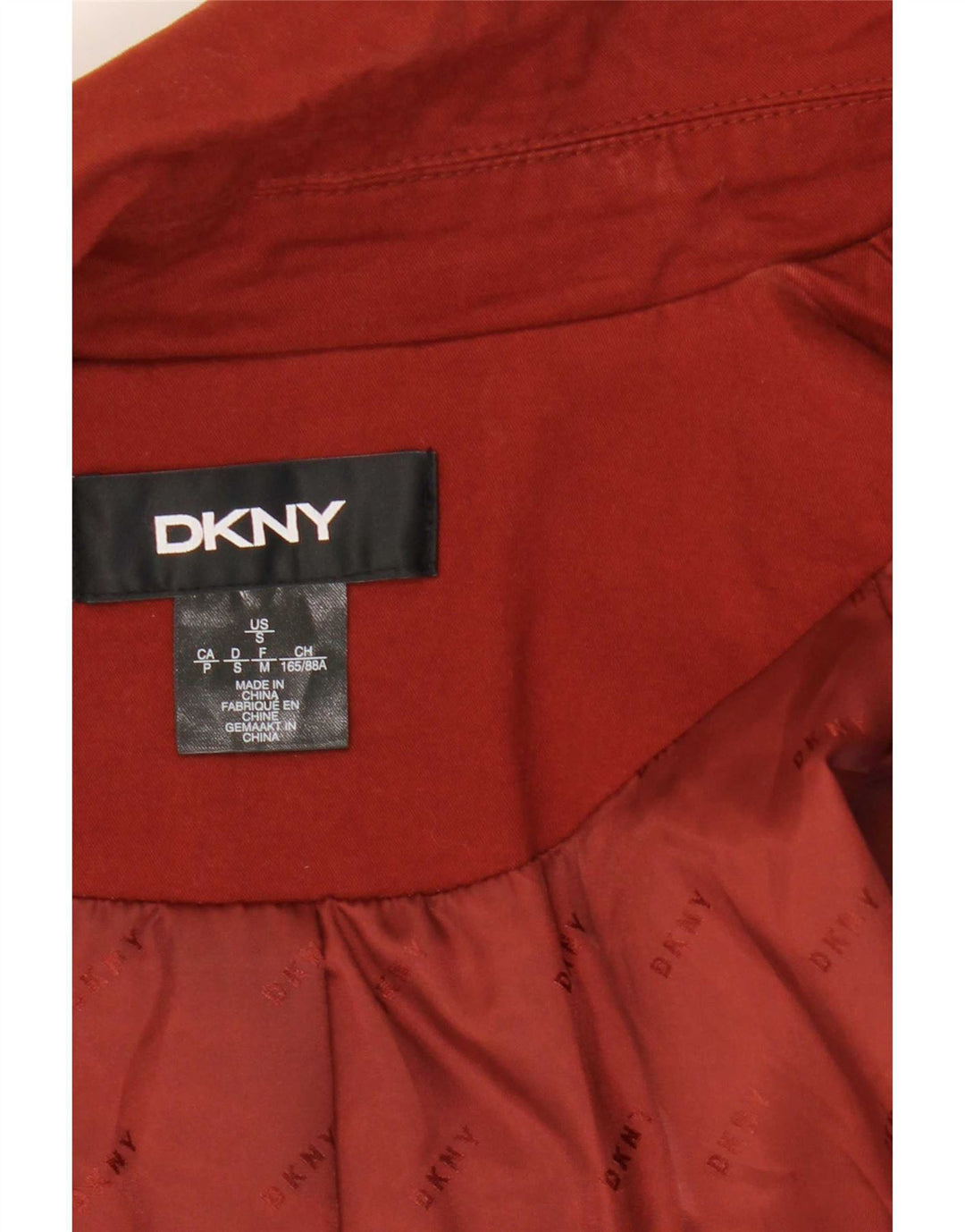 Dkny Damski płaszcz oversize UK 10 Small Red