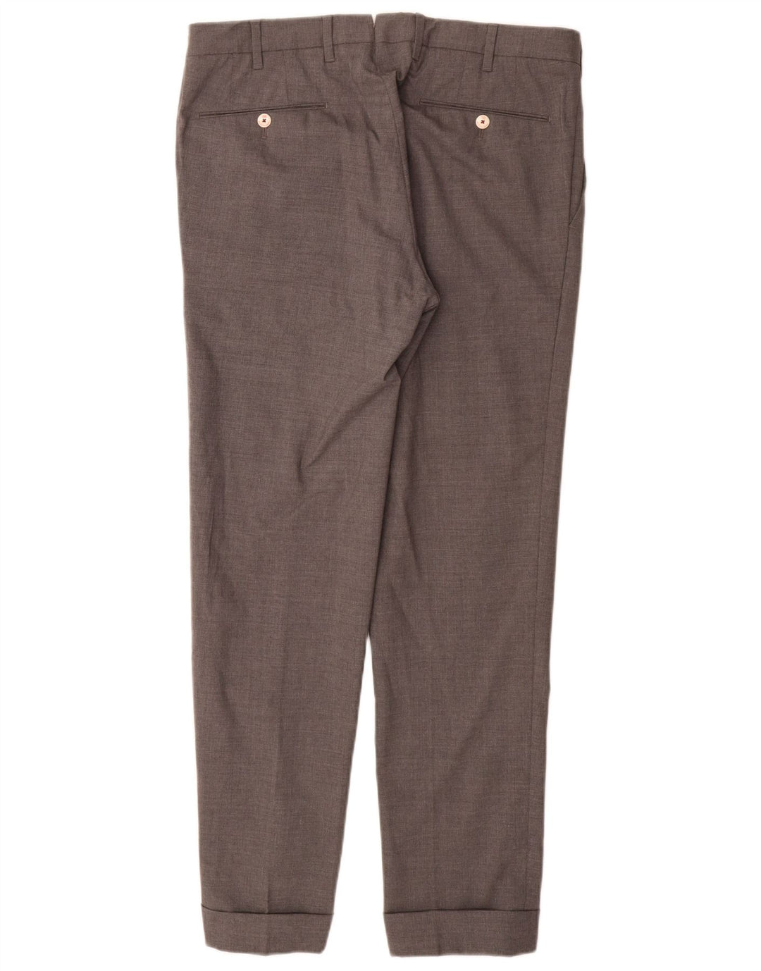 Męskie spodnie garniturowe VINTAGE IT 48 Medium W32 L31 Szara wełna