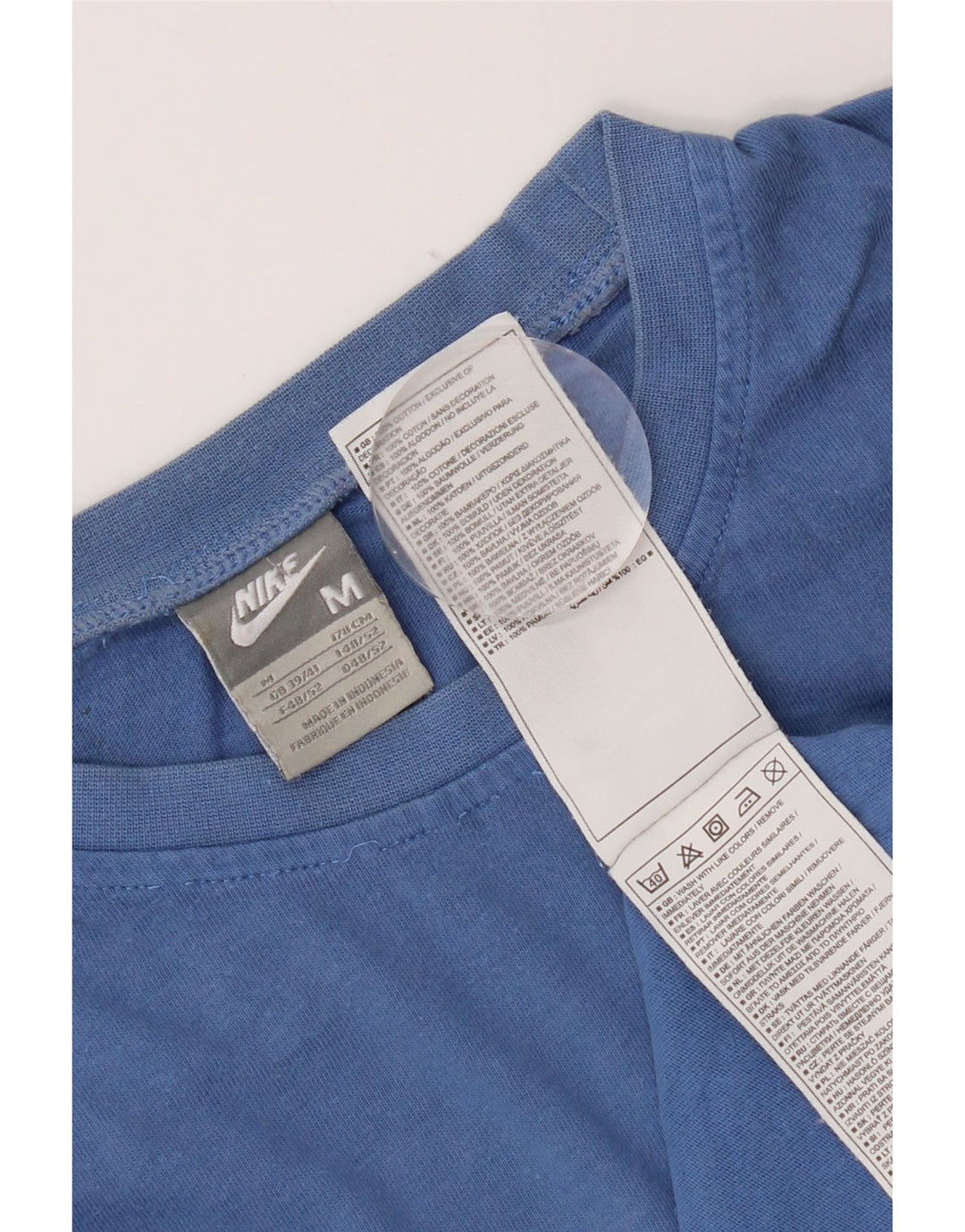 T-shirt męski Nike Top UK 39/41 Średni niebieski, bawełniany
