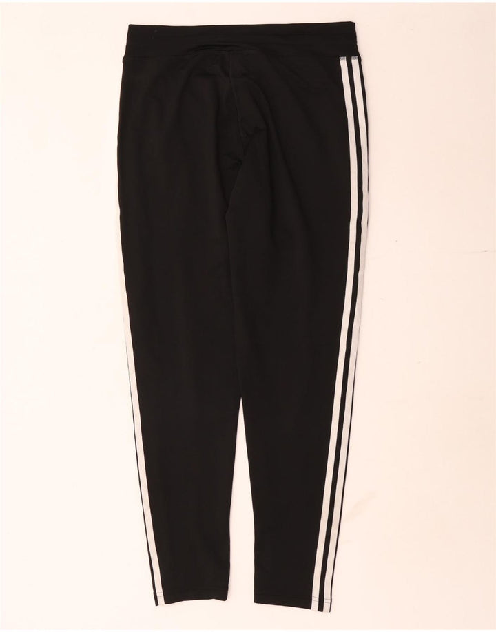 Damskie spodnie dresowe Adidas UK 8/10, małe, czarne, poliestrowe
