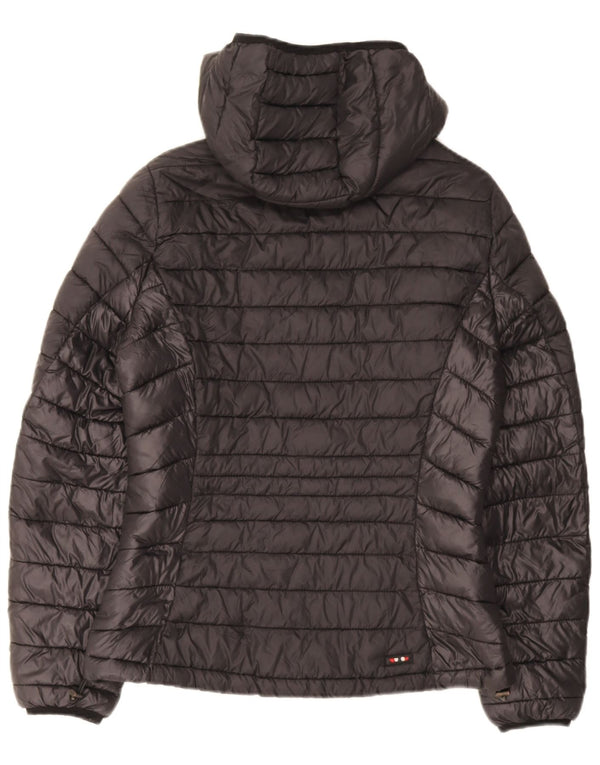 Damska ocieplana kurtka z kapturem Napapijri UK 14, średni czarny poliamid