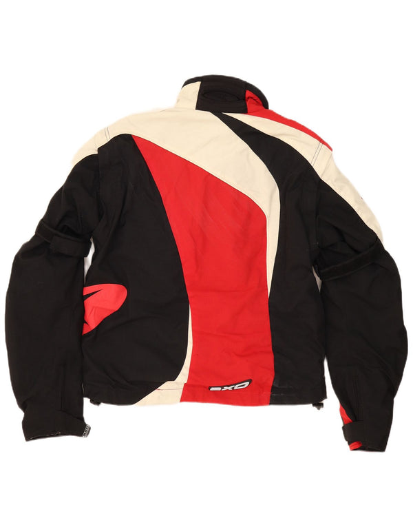 Męska kurtka AXO Graphic Racer UK 42 XL, poliamid z blokami kolorów w kolorze czerwonym