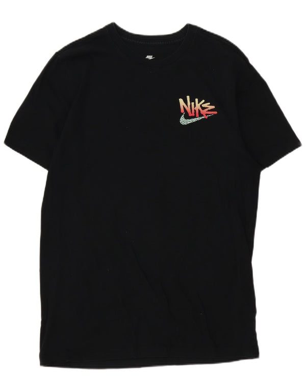 Męski T-shirt Nike z grafiką, średni czarny