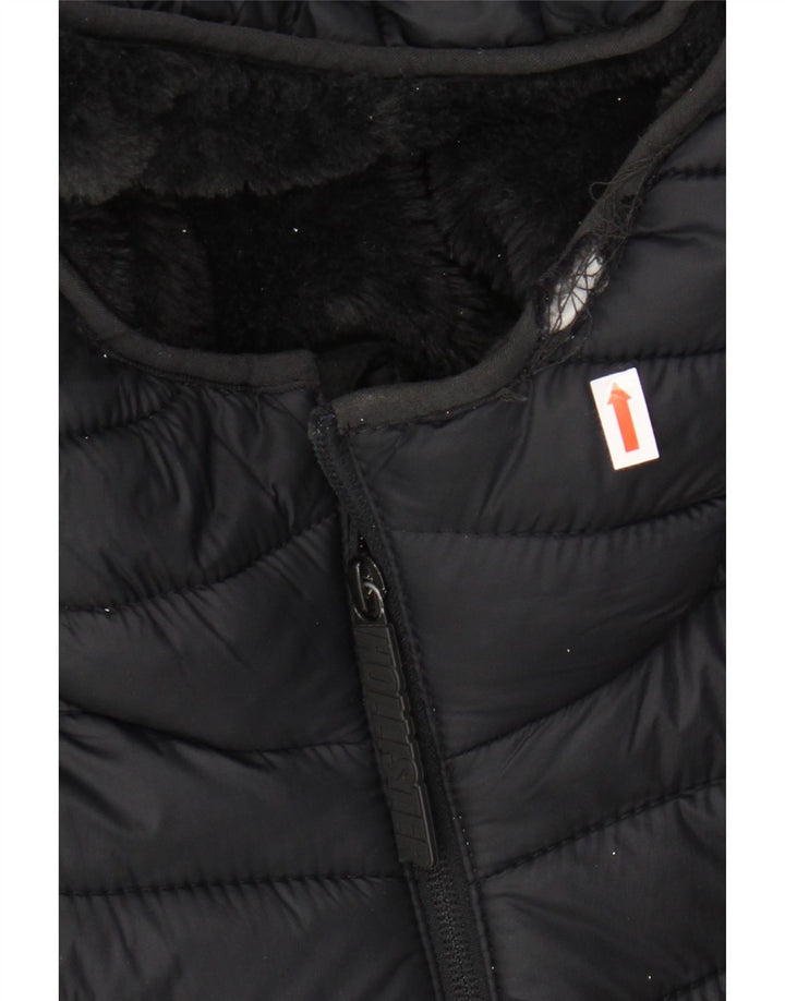 Męska ocieplana kurtka z kapturem HOLLISTER UK 34 XS, czarny nylon