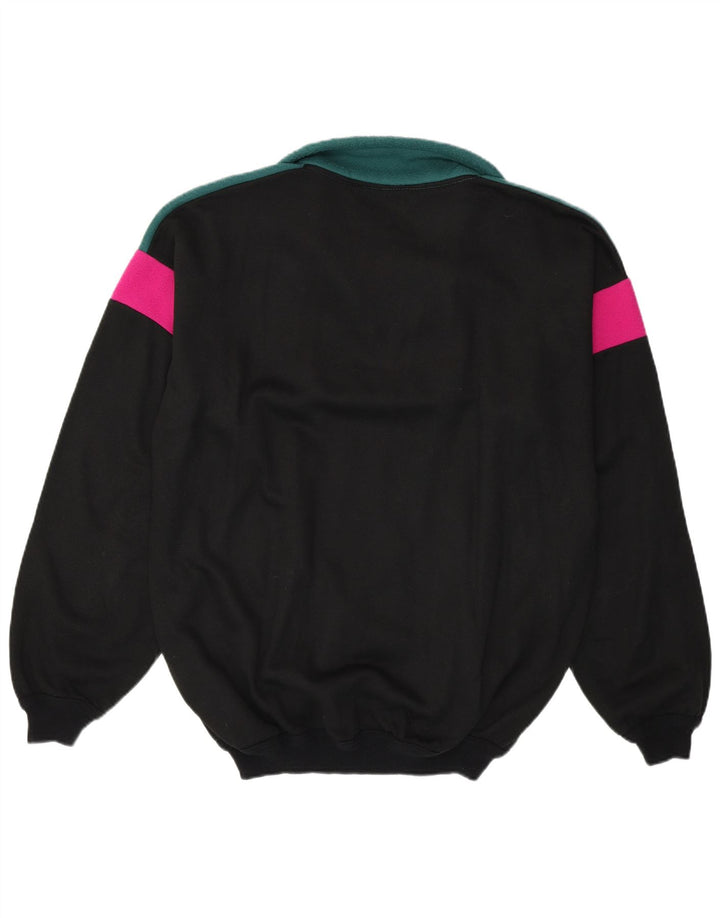 Męska bluza polarowa KISS XL, czarna, z blokami kolorów, bawełniana