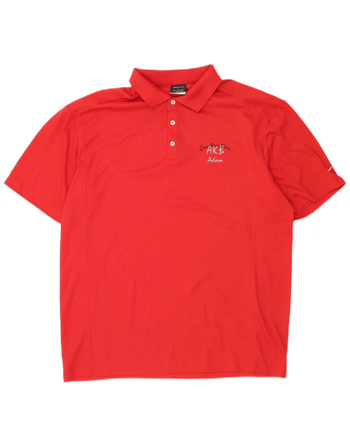 Męska koszulka polo Nike XL, czerwona, poliestrowa